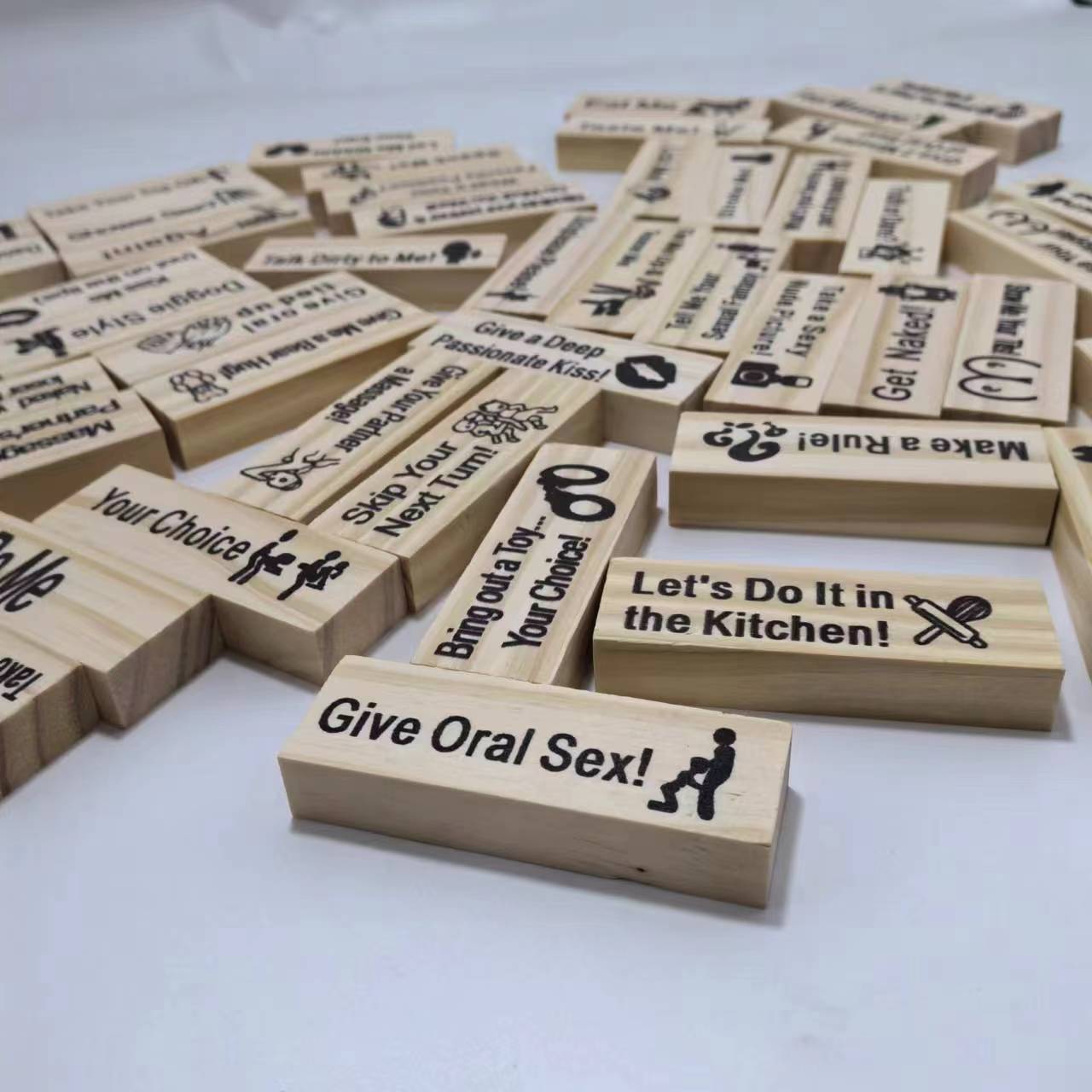 Couples Intimacy Block Tower Game – Adult Party Game for Game Night (18+)