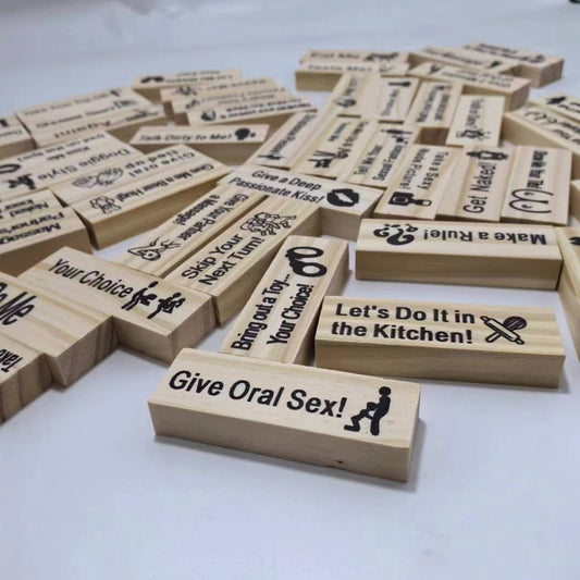 Couples Intimacy Block Tower Game – Adult Party Game for Game Night (18+)