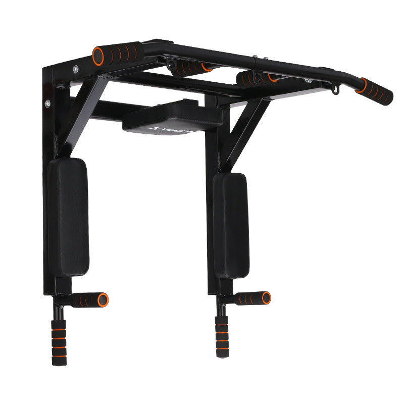Heavy-Duty Wall-Mounted Pull-Up Bar & Parallel Dip Bars | Indoor & Outdoor Fitness Training Rack
