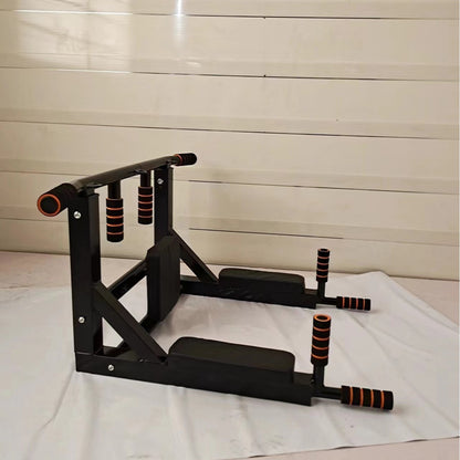 Heavy-Duty Wall-Mounted Pull-Up Bar & Parallel Dip Bars | Indoor & Outdoor Fitness Training Rack
