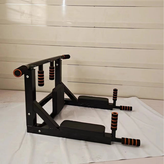 Heavy-Duty Wall-Mounted Pull-Up Bar & Parallel Dip Bars | Indoor & Outdoor Fitness Training Rack