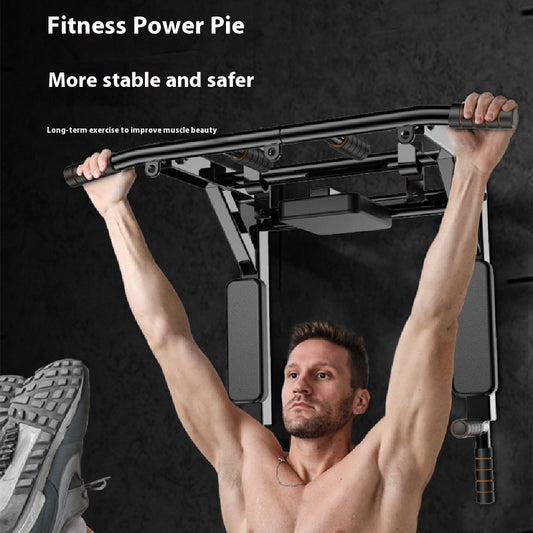 Heavy-Duty Wall-Mounted Pull-Up Bar & Parallel Dip Bars | Indoor & Outdoor Fitness Training Rack