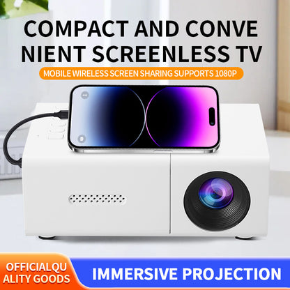 Portable Mini Projector 180° – Turn Any Wall Into a Cinema