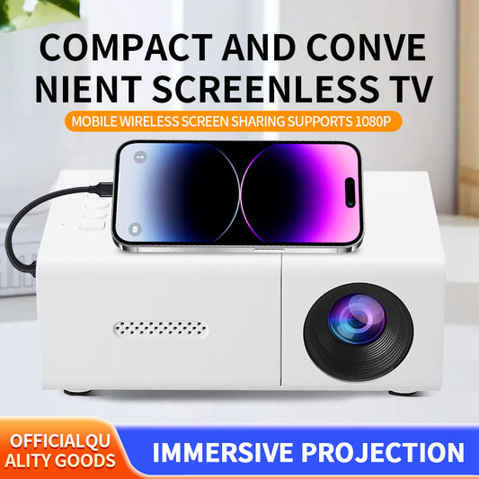 Portable Mini Projector 180° – Turn Any Wall Into a Cinema